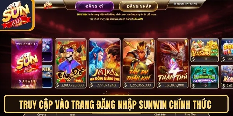 Đăng Nhập Sunwin Nhanh Gọn, Bảo Mật Tài Khoản Tối Ưu 1 Sunwin Truy cập vào trang đăng nhập Sunwin chính thức để đảm bảo an toàn