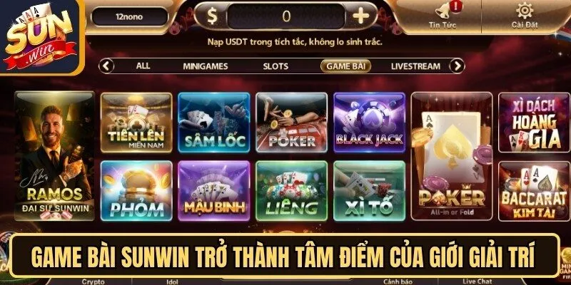 Game bài sunwin trở thành tâm điểm của giới giải trí trực tuyến