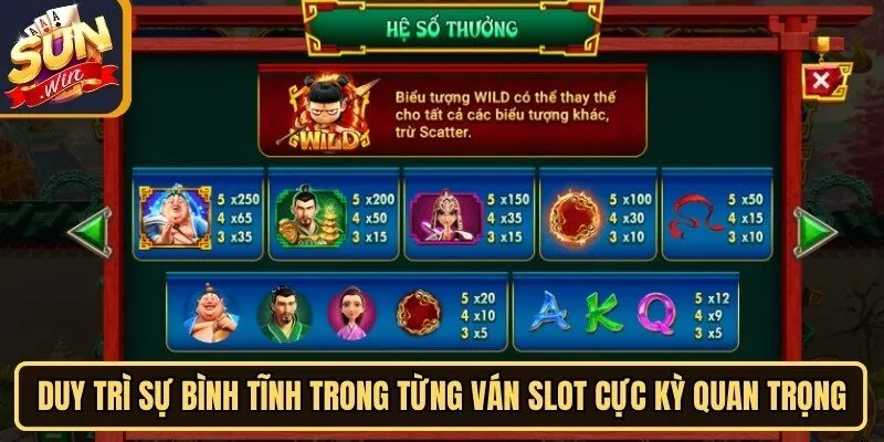 Ma Đồng Giáng Thế Sunwin - Săn Hũ Thần Thoại Cực Khủng 4 Sunwin Duy trì sự bình tĩnh trong từng ván slot cực kỳ quan trọng